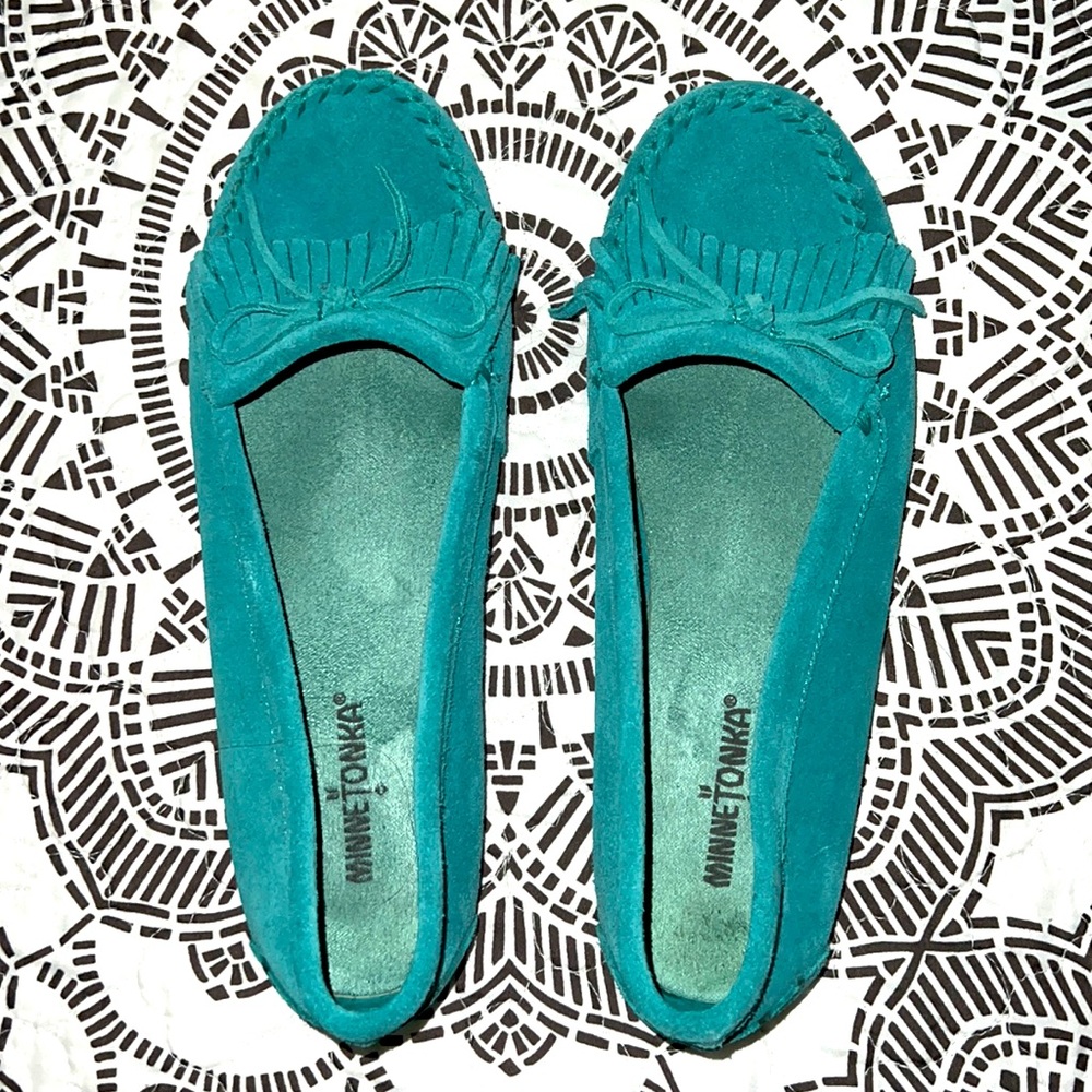 Minnetonka Turquoise Moccasins